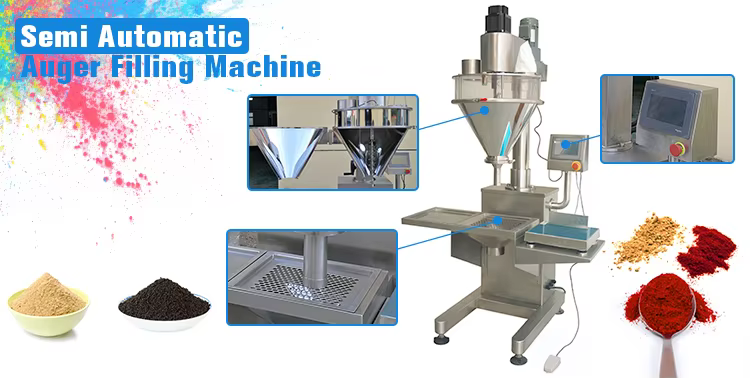 Dosage du remplisseur de foreuse de poivre noir de machine &agrave; emballer de poudre de remplissage pour des bouteilles de sachets 0