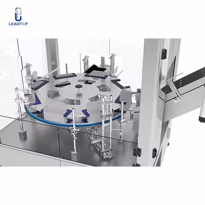 8-Station Vertical Cartoning Machine With Single-Level Turntable 30 BPM ...